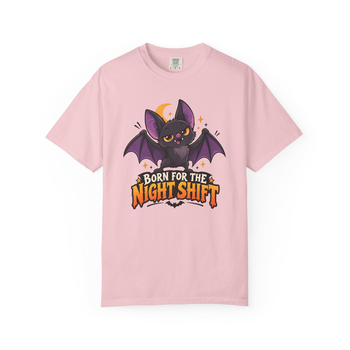 Born for the Night Shift – Cute Halloween Bat T-Shirt