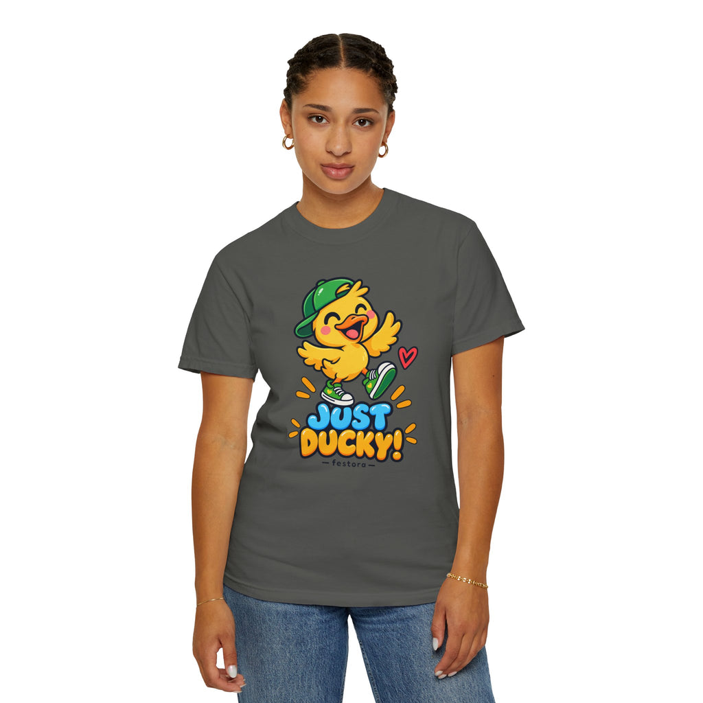 Just Ducky! – Cute Happy Duck Graphic T-Shirt