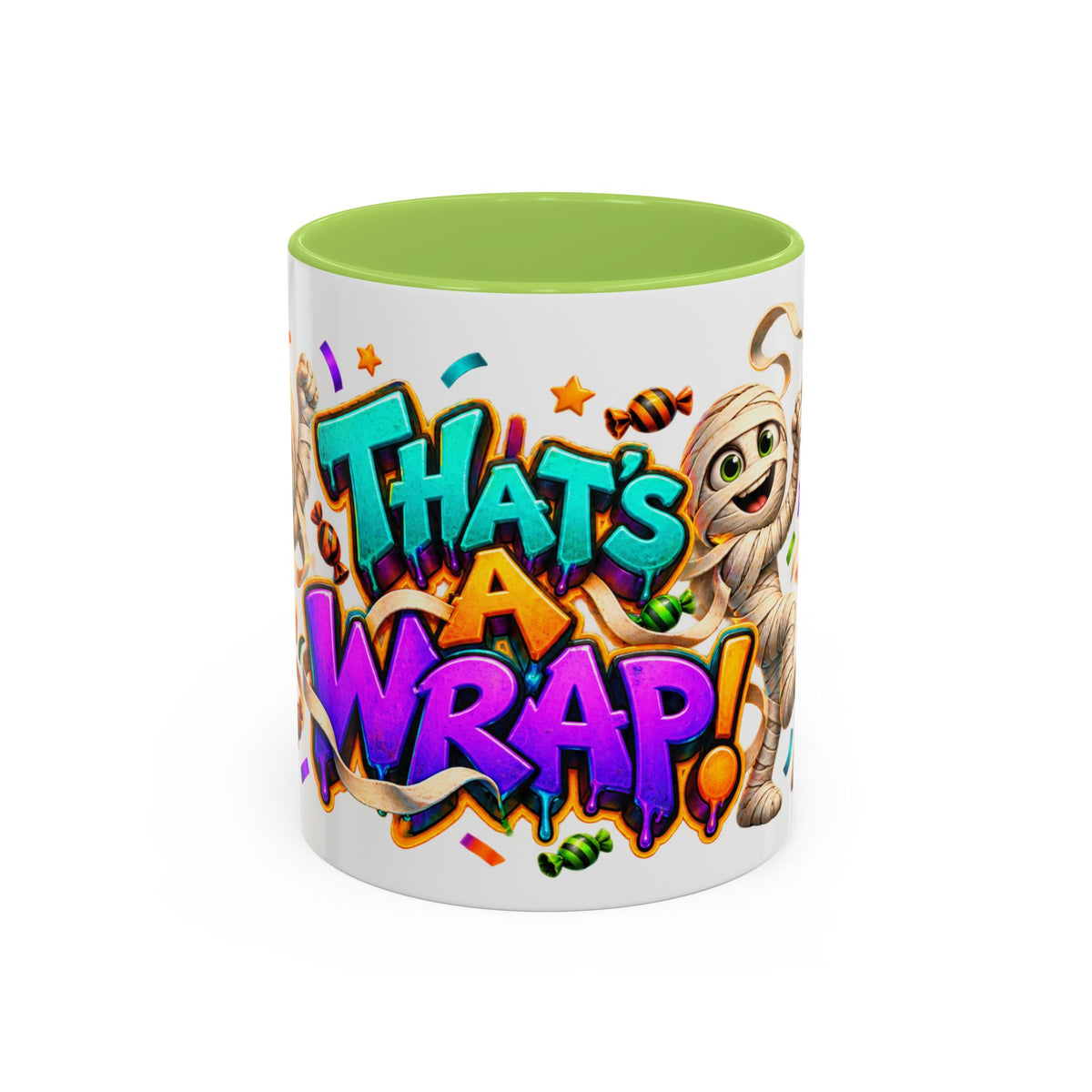 That’s a Wrap Funny Halloween Mummy Party White Mug