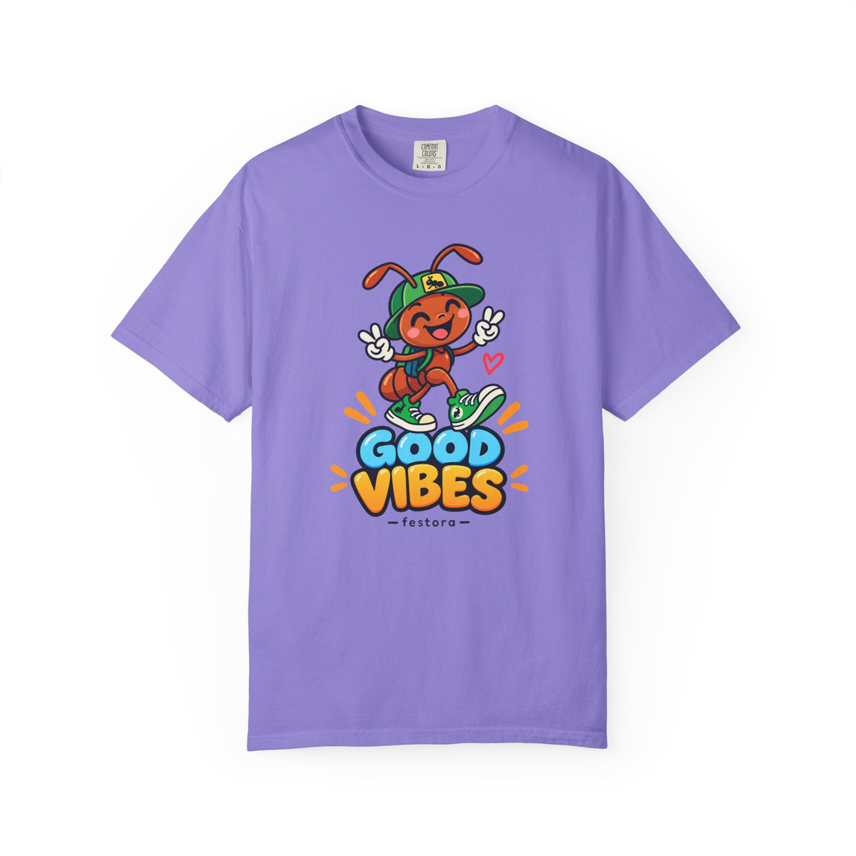 Good Vibes – Happy Ant Graphic T-Shirt