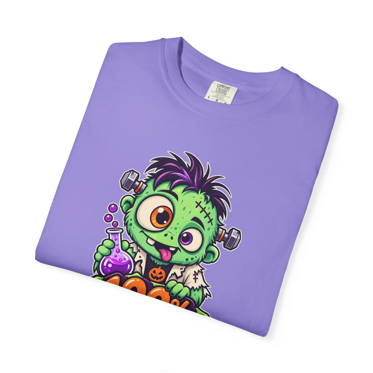 100% Natural. Mostly. – Cute Halloween Lab Monster T-Shirt