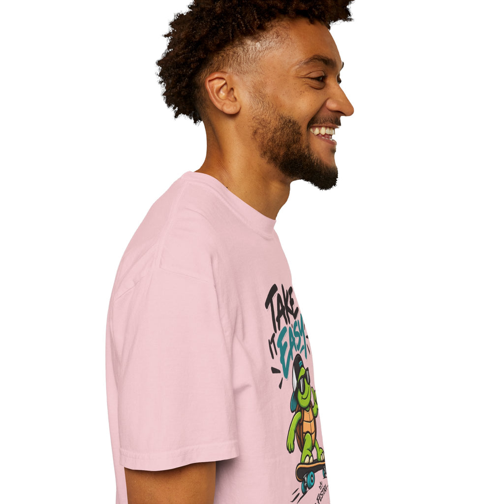 Take It Easy Skate Turtle Graphic T-Shirt | Festora Everyday