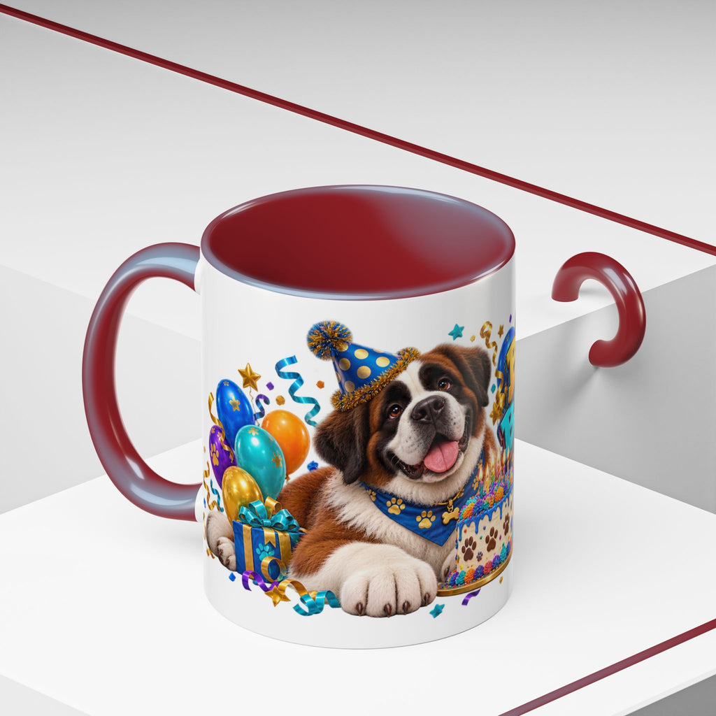 Big Dog Big Wishes Saint Bernard Birthday White Mug