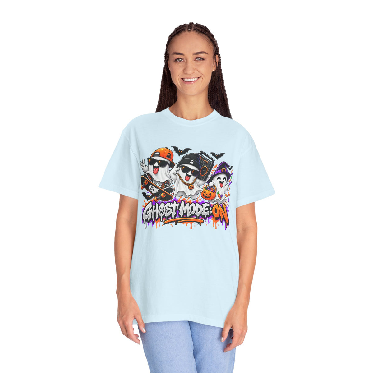 Ghost Mode: ON – Halloween Ghosts Graphic T-Shirt