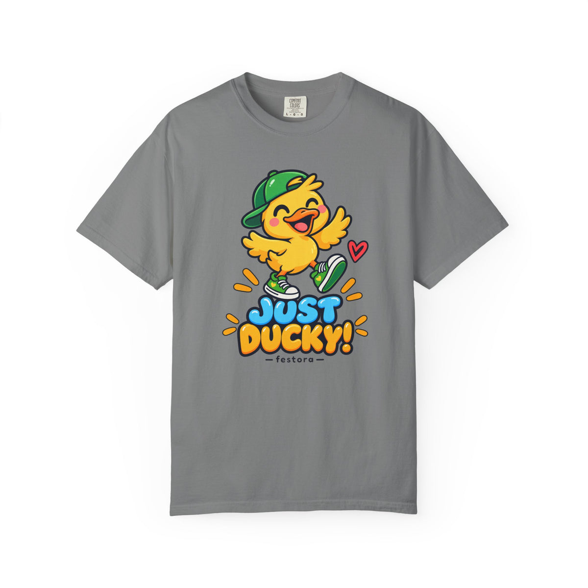 Just Ducky! – Cute Happy Duck Graphic T-Shirt