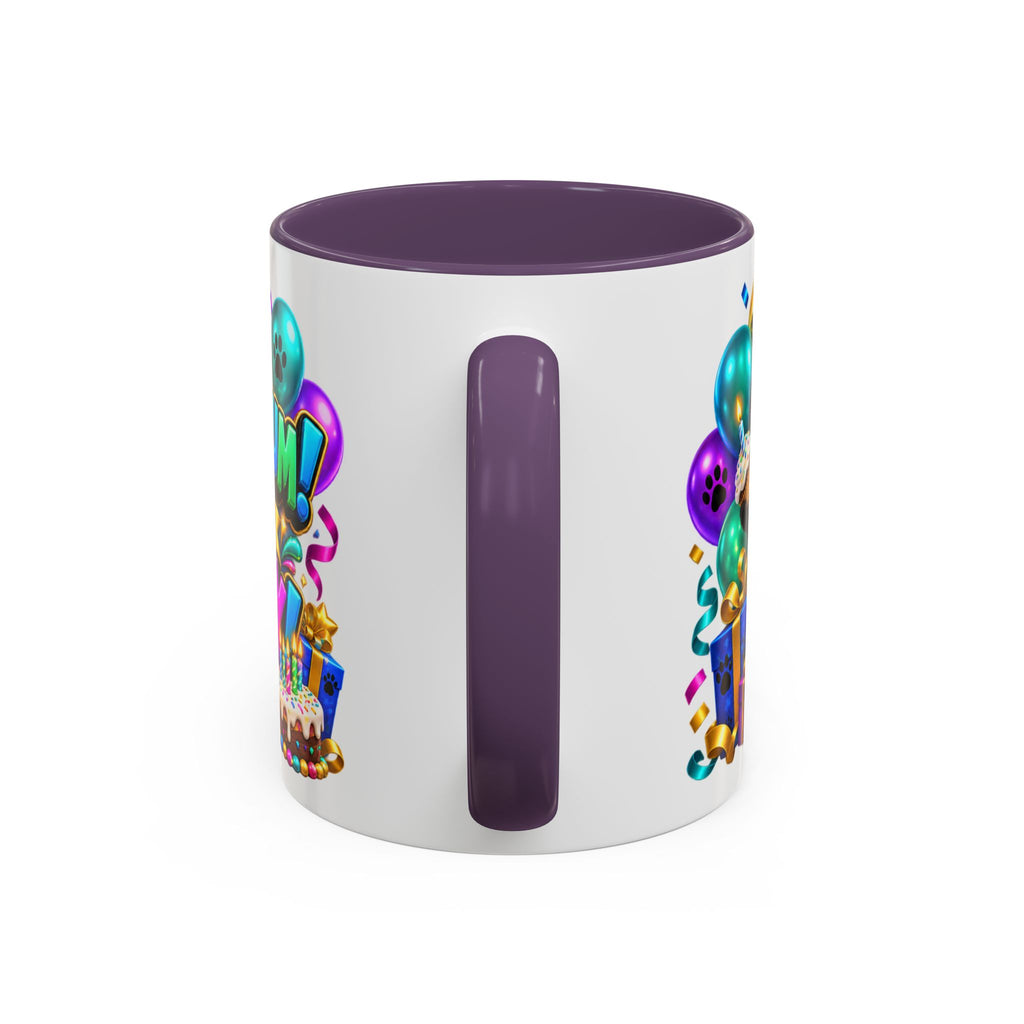Panda-Monium! It’s Your Birthday White Mug – Cute Panda Birthday Cup, Colorful Fun Party Gift