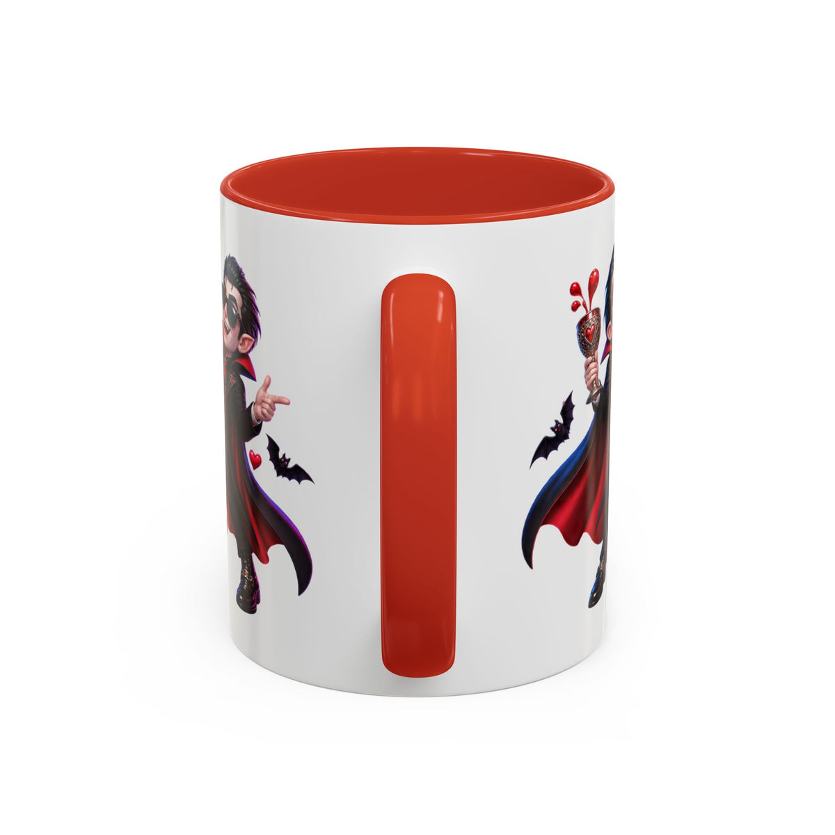 Love at First Bite Funny Vampire Halloween White Mug