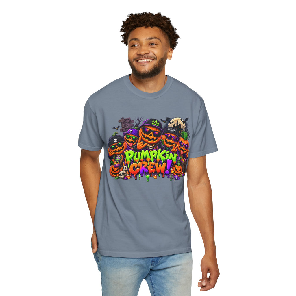 Pumpkin Crew Halloween T-Shirt – Funny Jack O’ Lantern Graphic Tee