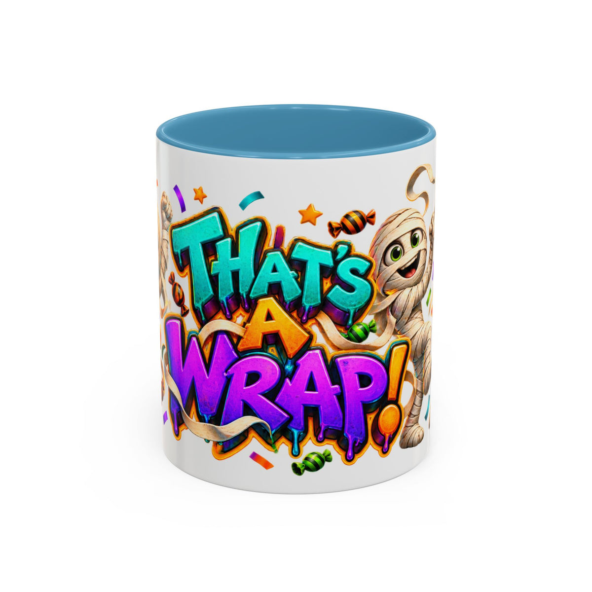 That’s a Wrap Funny Halloween Mummy Party White Mug