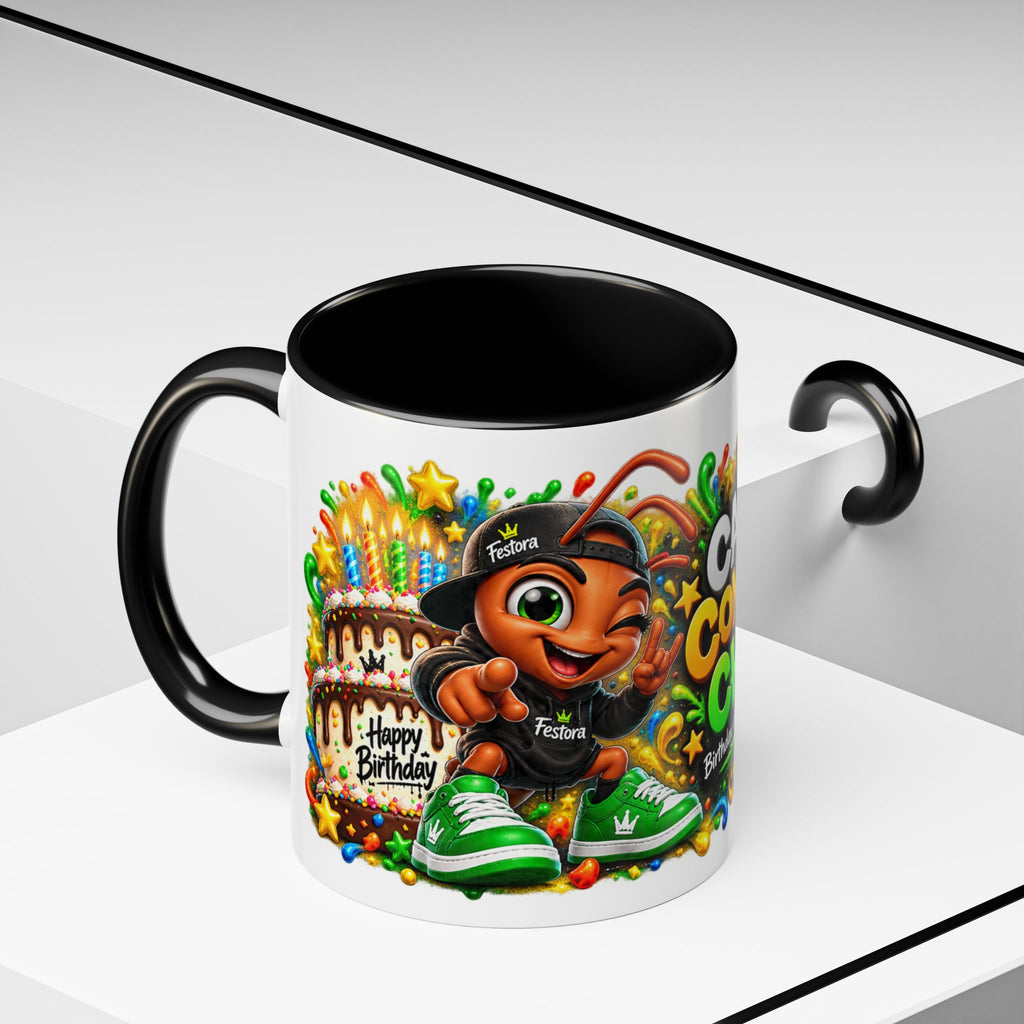 Festora Ant Birthday Mug – Cake Confetti Chaos Coffee Cup