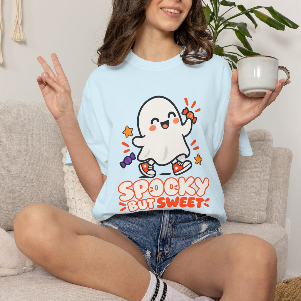 Spooky but Sweet Ghost T-Shirt | Cute Halloween Graphic Tee