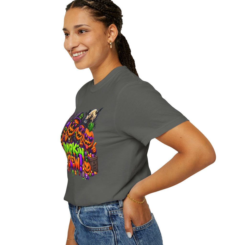 Pumpkin Crew Halloween T-Shirt – Funny Jack O’ Lantern Graphic Tee