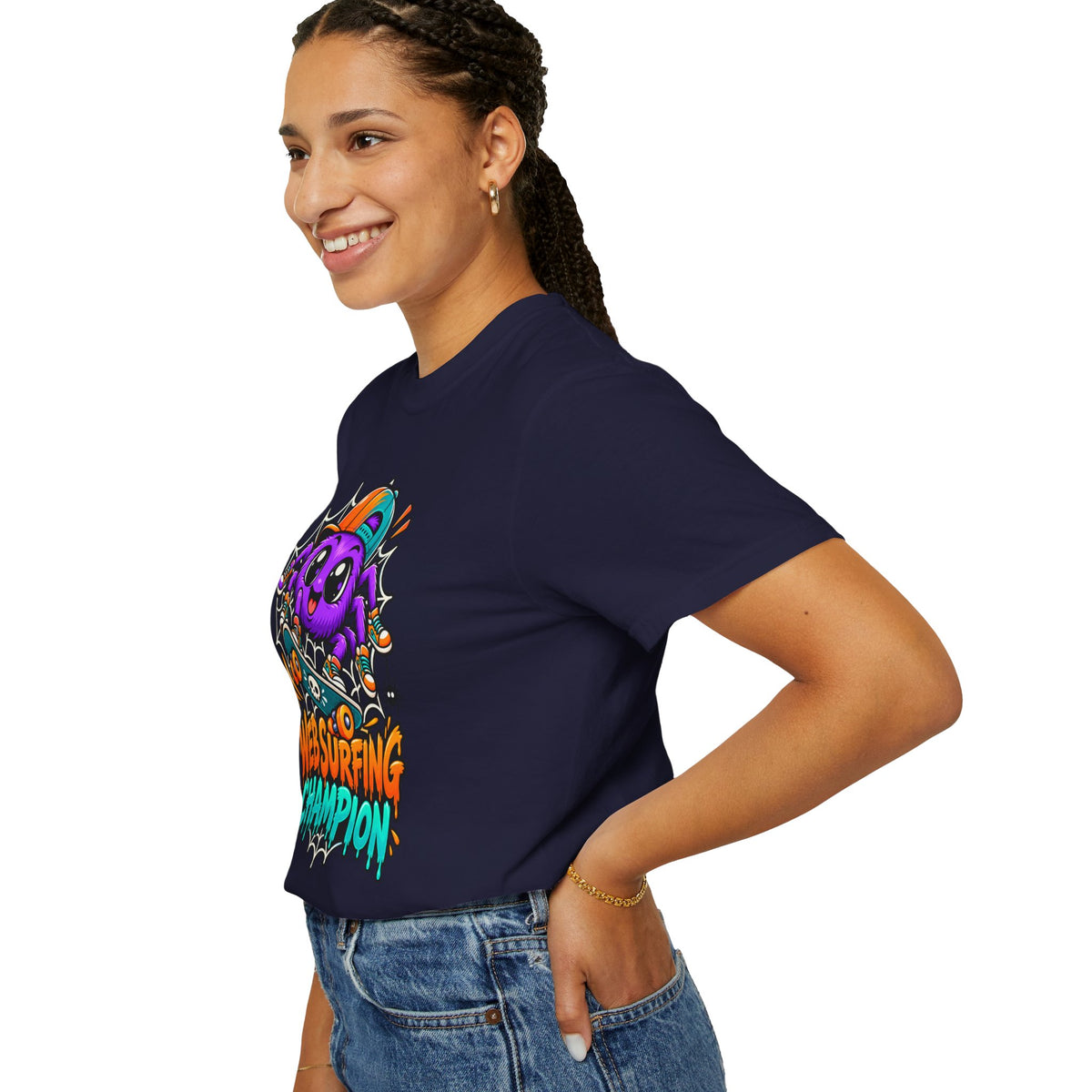 Web Surfing Champion – Cute Halloween Spider T-Shirt