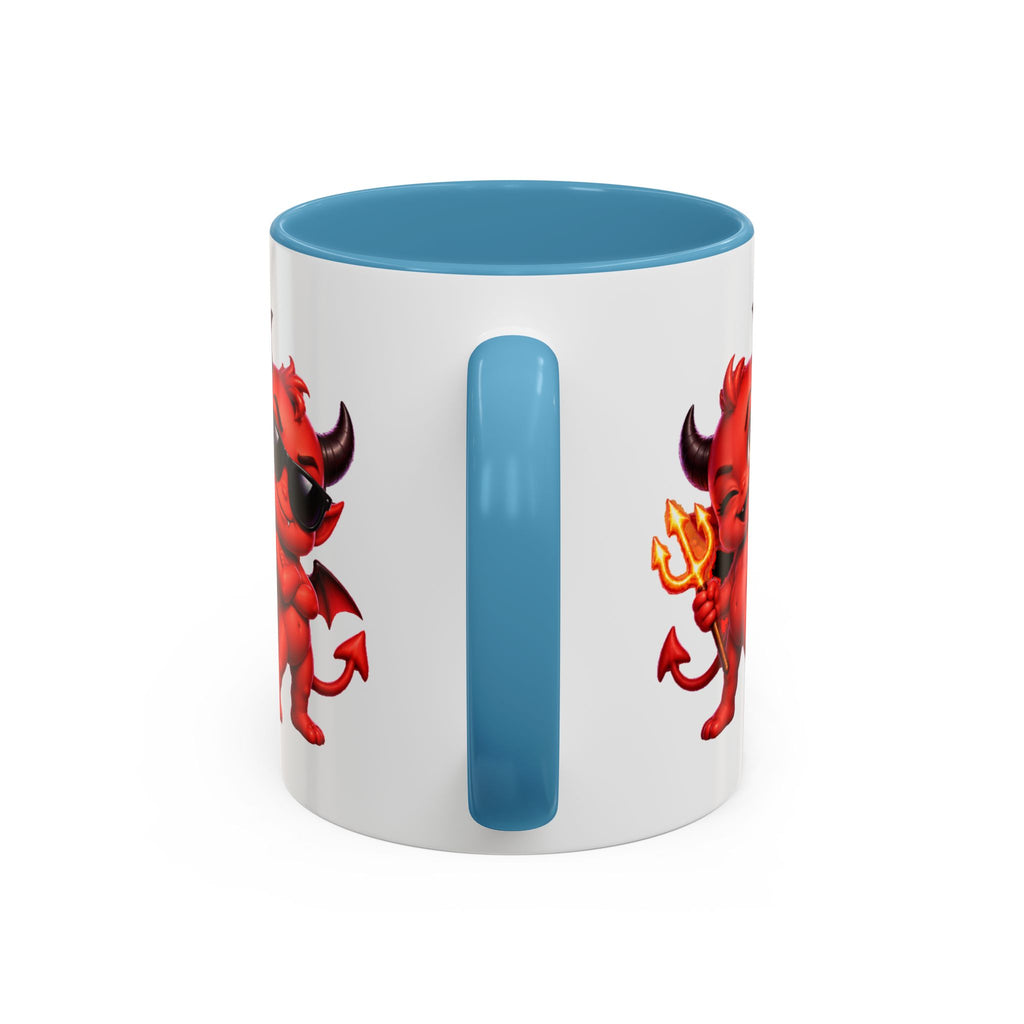 Raise a Little Hell Cute Devils Halloween White Mug