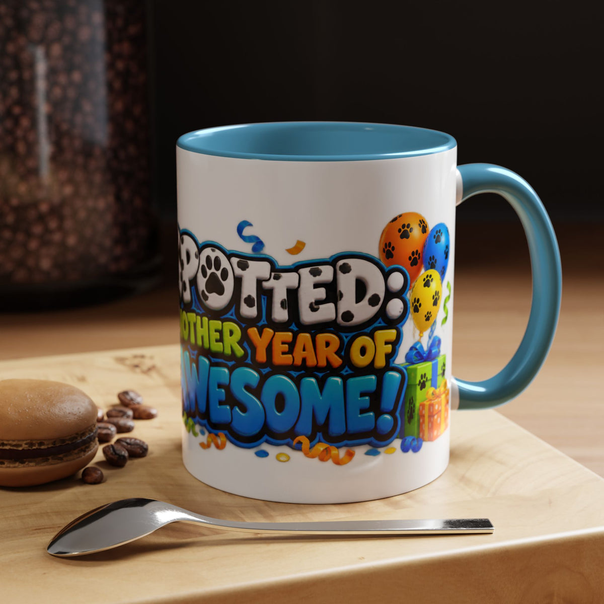 Dalmatian Birthday Mug – Spotted Another Year of Awesome White Coffee Cup