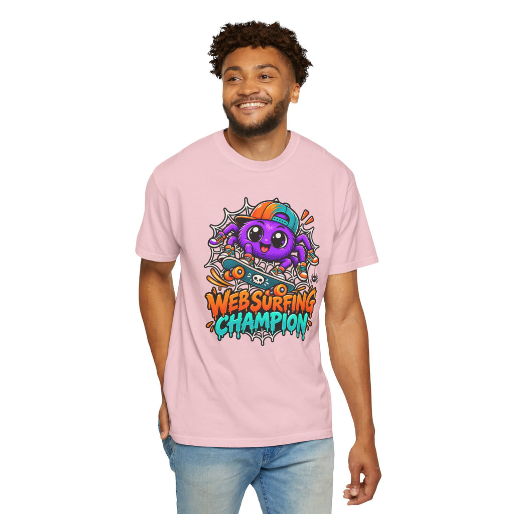 Web Surfing Champion – Cute Halloween Spider T-Shirt