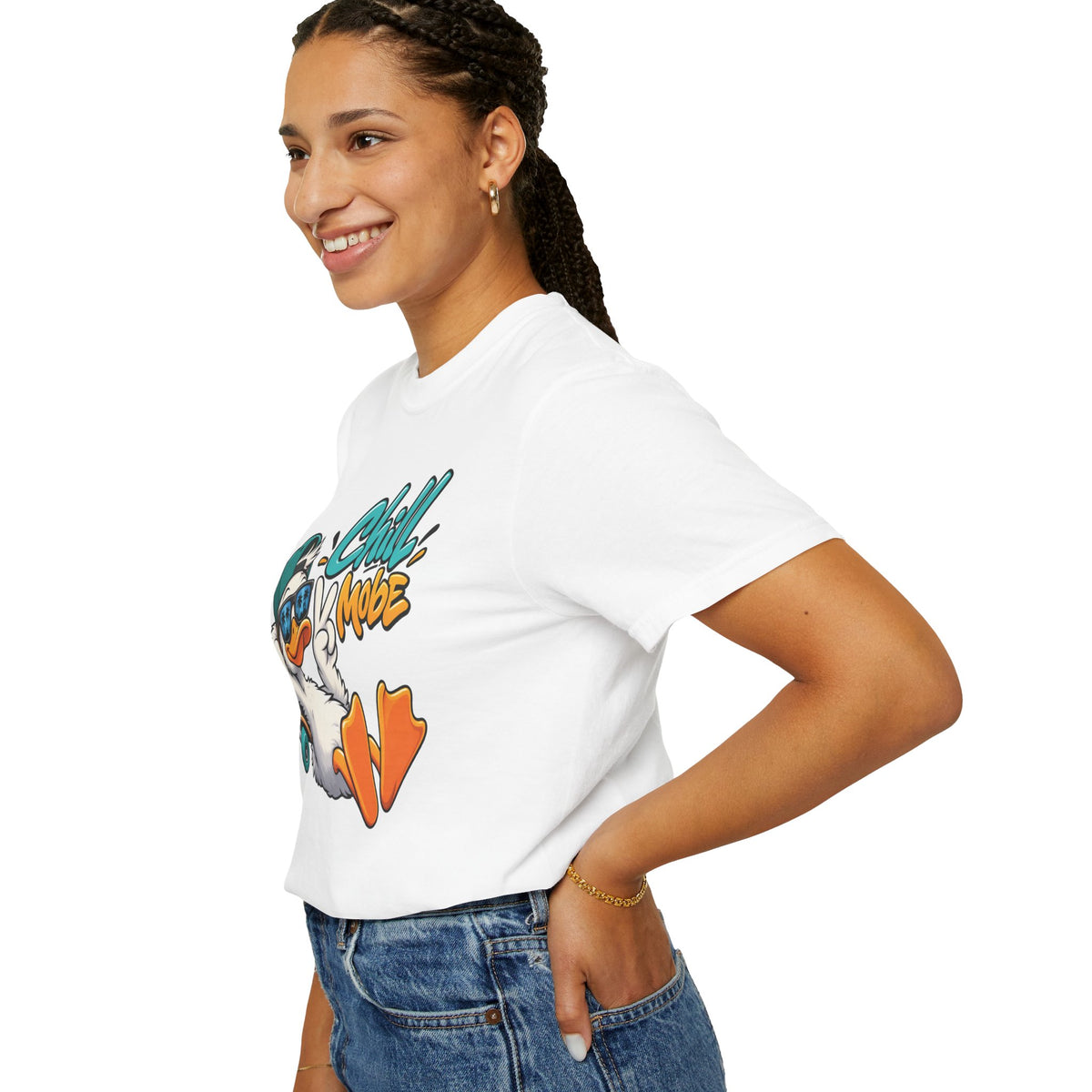 Chill Mode Duck Graphic T-Shirt | Festora Everyday