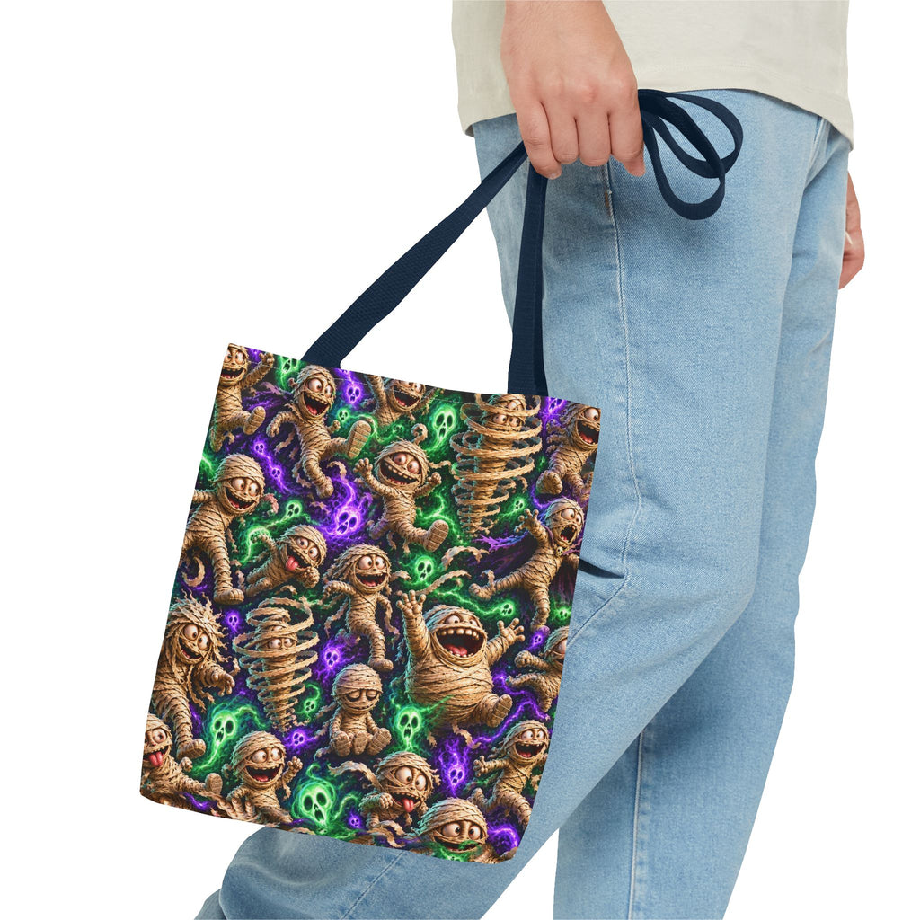 Mummy Party Tote Bag — Cute Spooky Halloween All-Over Print Tote