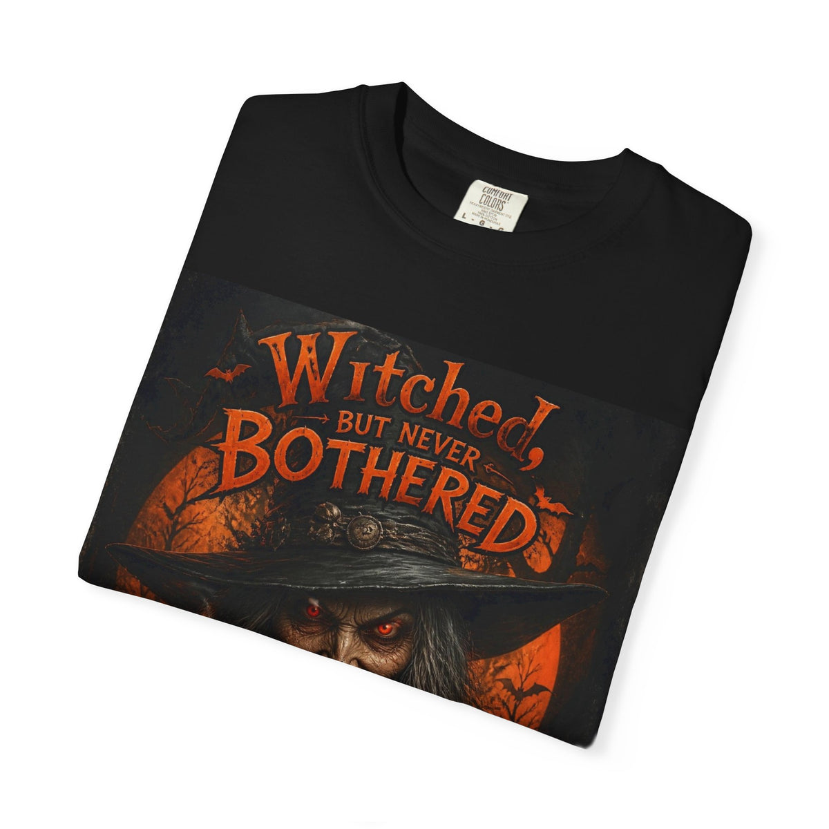Witchy Coffee Halloween T-Shirt — "Witched But Never Bothered" Graphic Tee