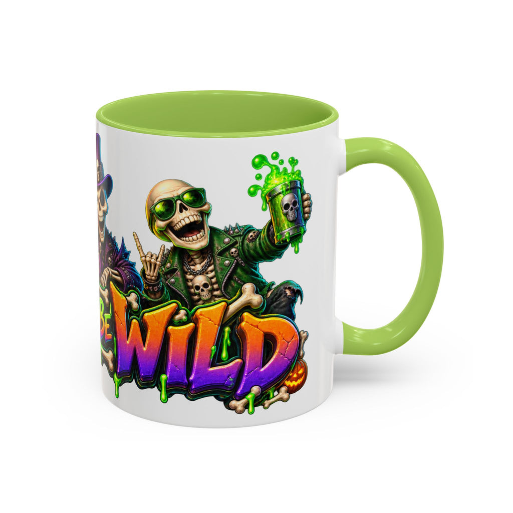 Bone to Be Wild Skeleton Crew Halloween White Mug