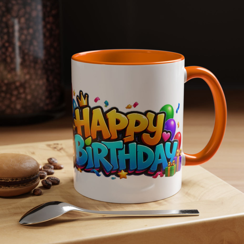 Gorilla Happy Birthday Mug - Colorful 3D Celebration Design