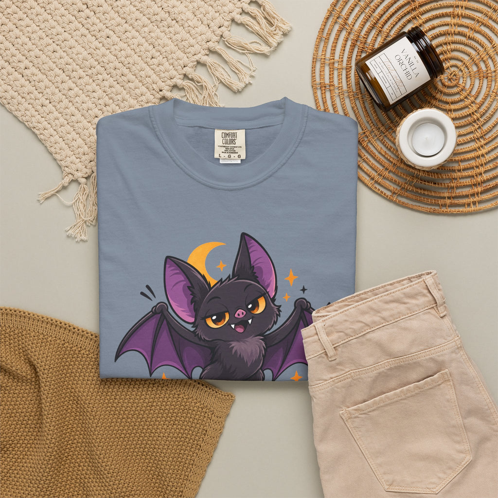 Born for the Night Shift – Cute Halloween Bat T-Shirt