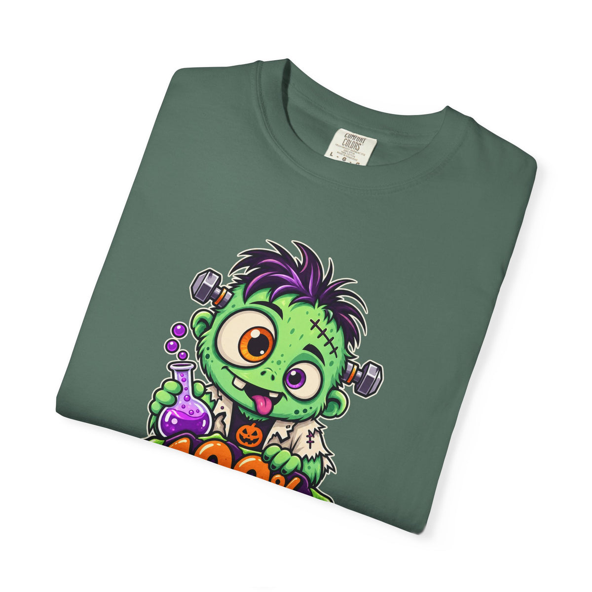 100% Natural. Mostly. – Cute Halloween Lab Monster T-Shirt
