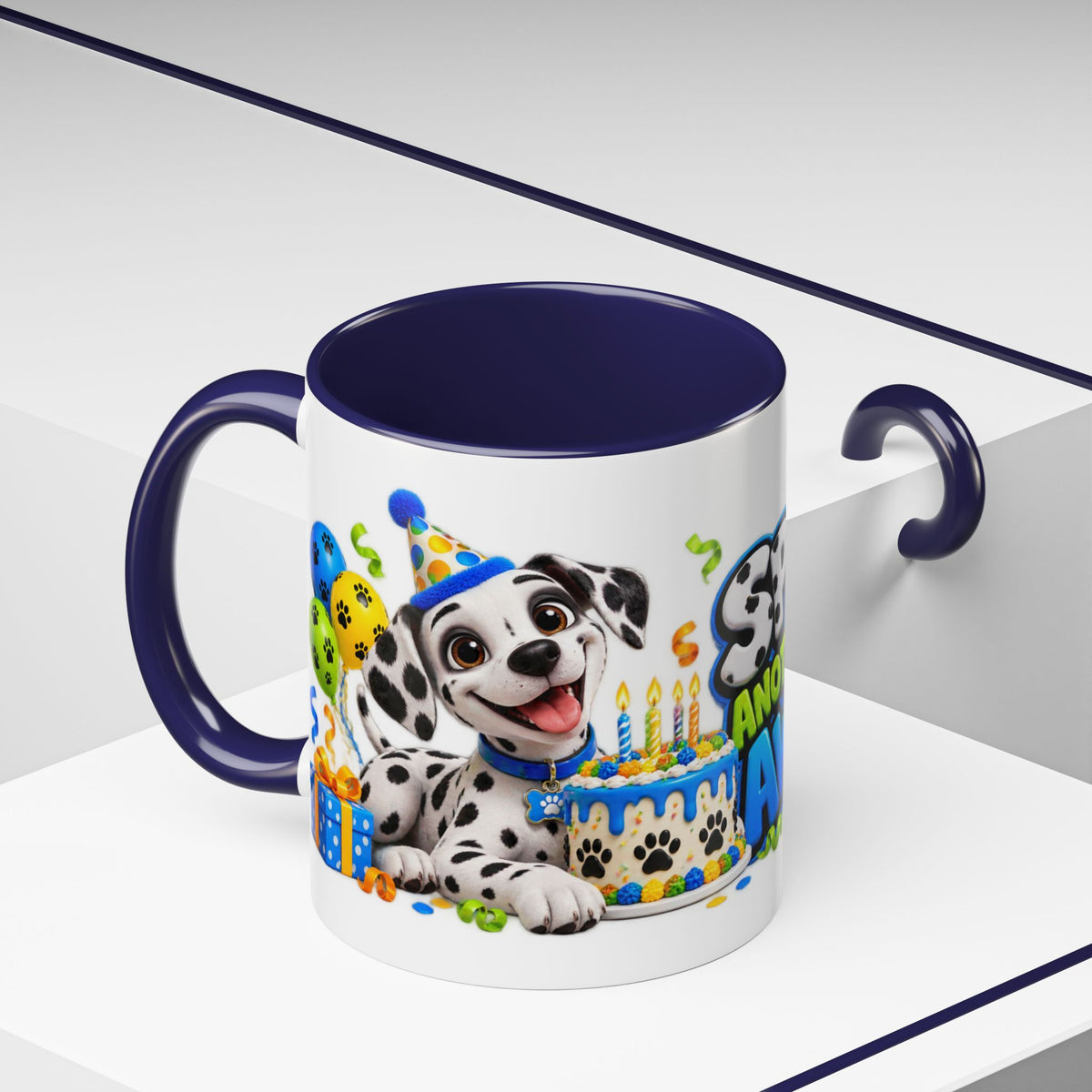 Dalmatian Birthday Mug – Spotted Another Year of Awesome White Coffee Cup