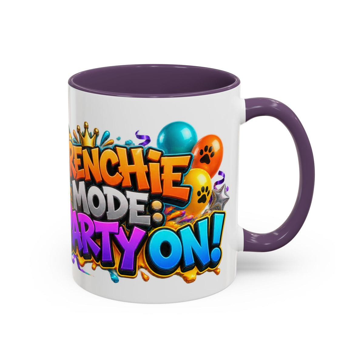 Frenchie Mode Party On French Bulldog Birthday White Mug