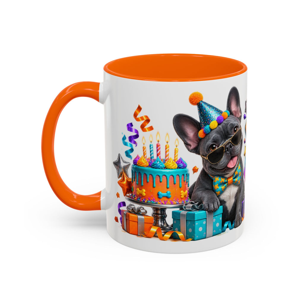 Frenchie Mode Party On French Bulldog Birthday White Mug