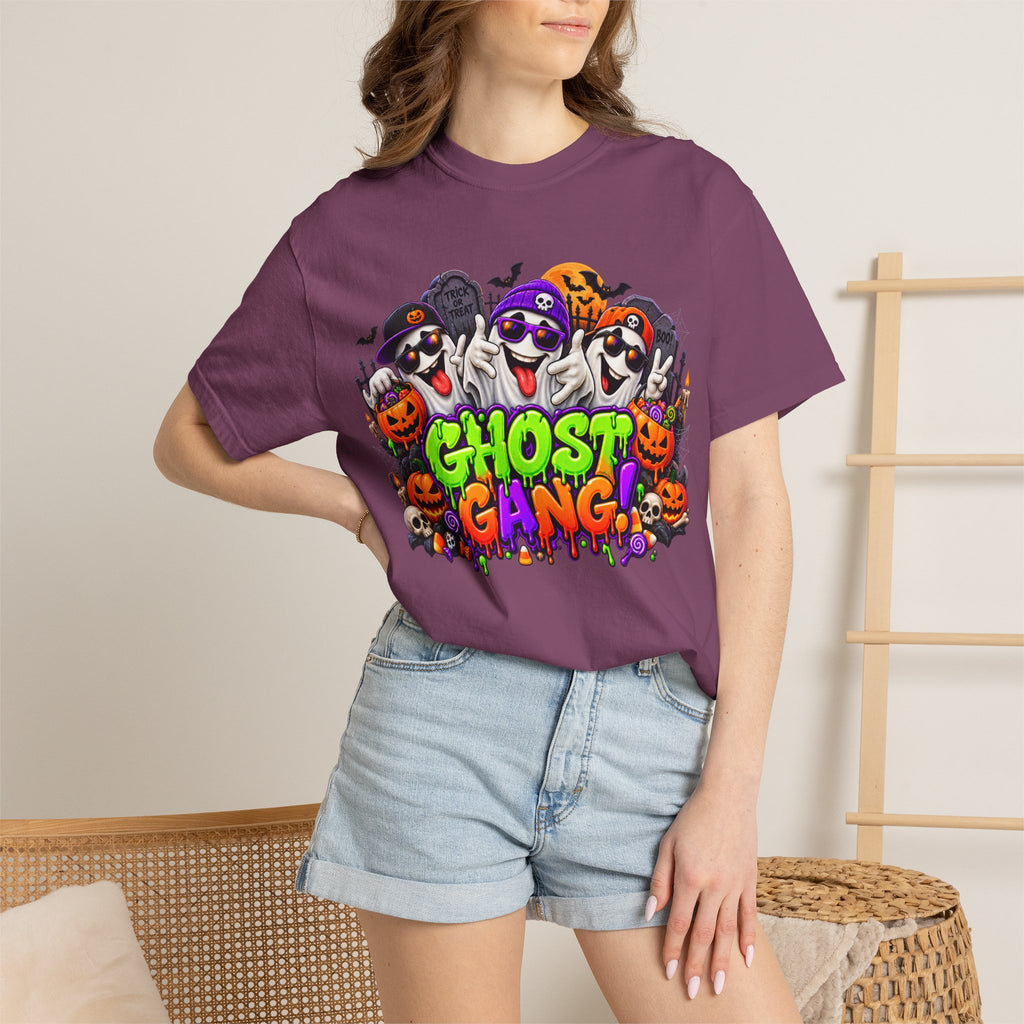 Ghost Gang Halloween T-Shirt – Funny Colorful Ghost Graphic Tee