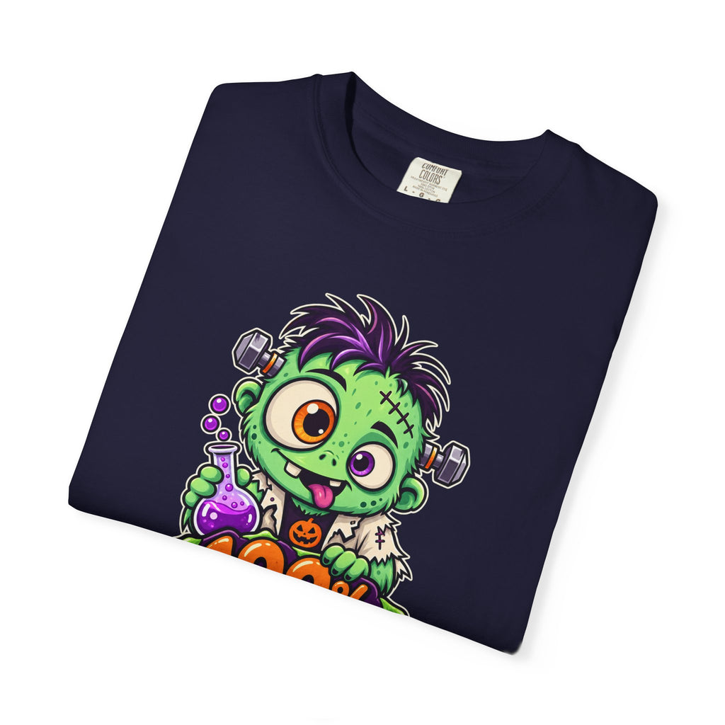 100% Natural. Mostly. – Cute Halloween Lab Monster T-Shirt