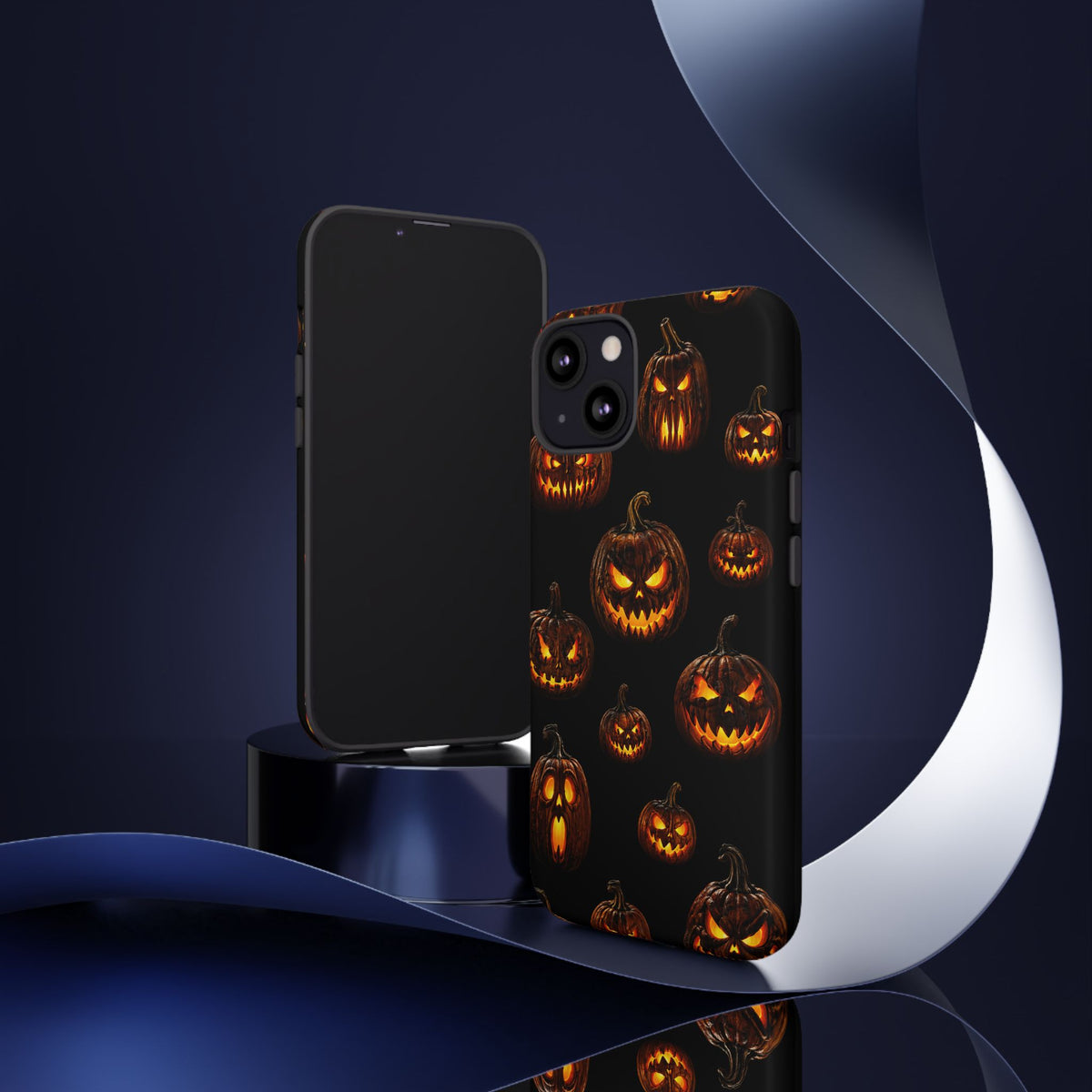 Halloween Jack-O'-Lantern Tough Phone Case — Spooky Pumpkin Pattern