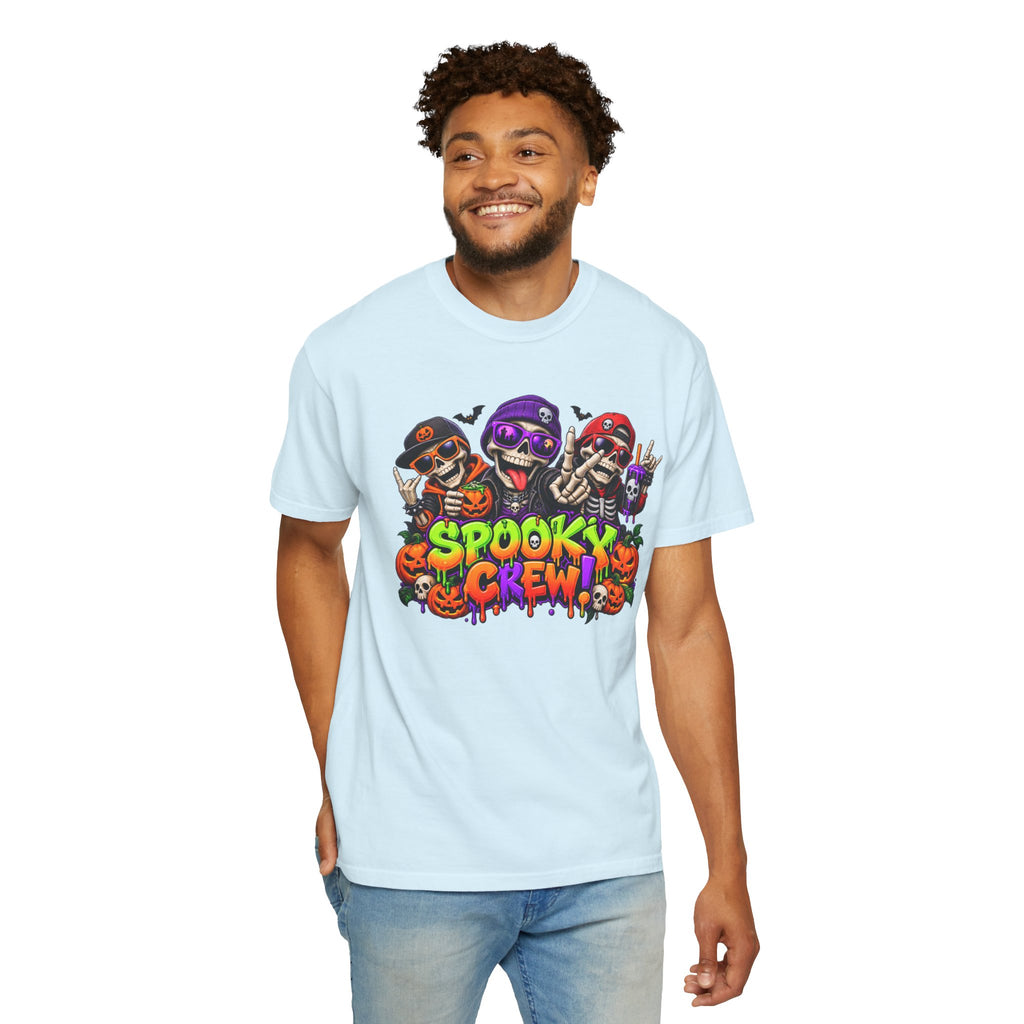Spooky Crew Halloween T-Shirt – Funny Skeleton Graphic Tee