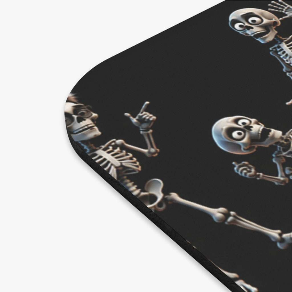 Dancing Skeletons Mouse Pad — Halloween Pattern (9" x 8")
