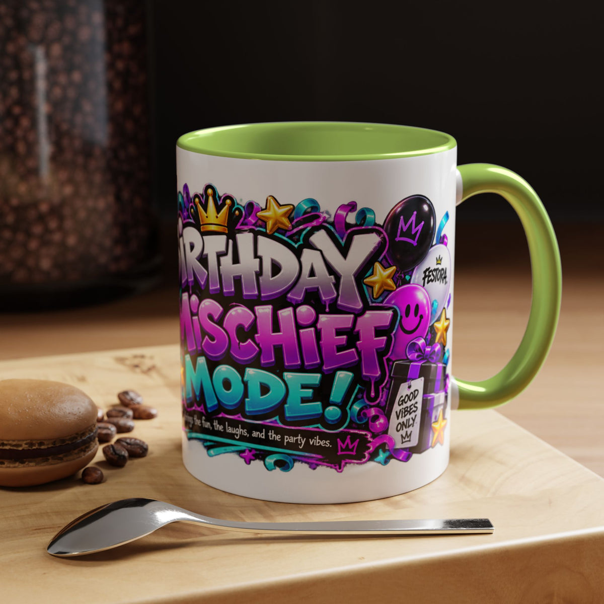 Festora Alien Birthday Mug – Birthday Mischief Mode Coffee Cup