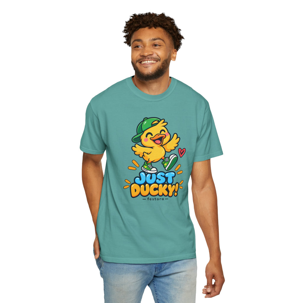 Just Ducky! – Cute Happy Duck Graphic T-Shirt