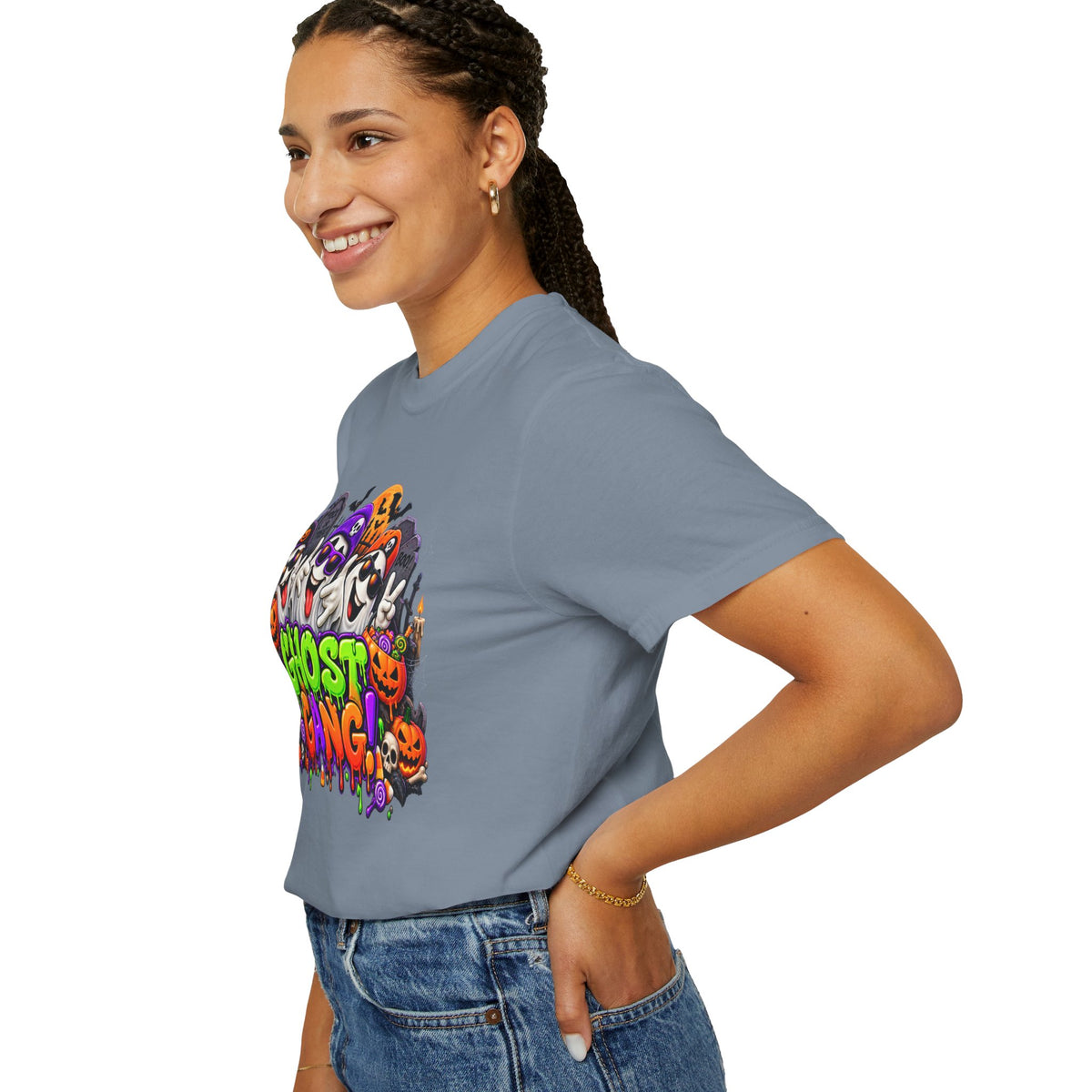 Ghost Gang Halloween T-Shirt – Funny Colorful Ghost Graphic Tee