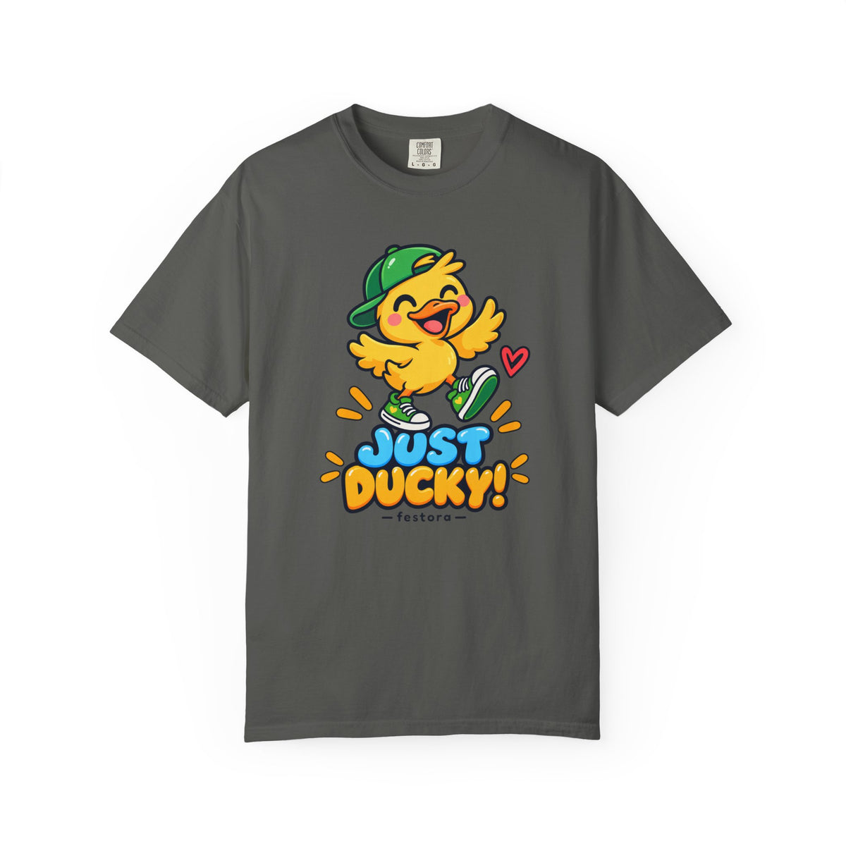 Just Ducky! – Cute Happy Duck Graphic T-Shirt