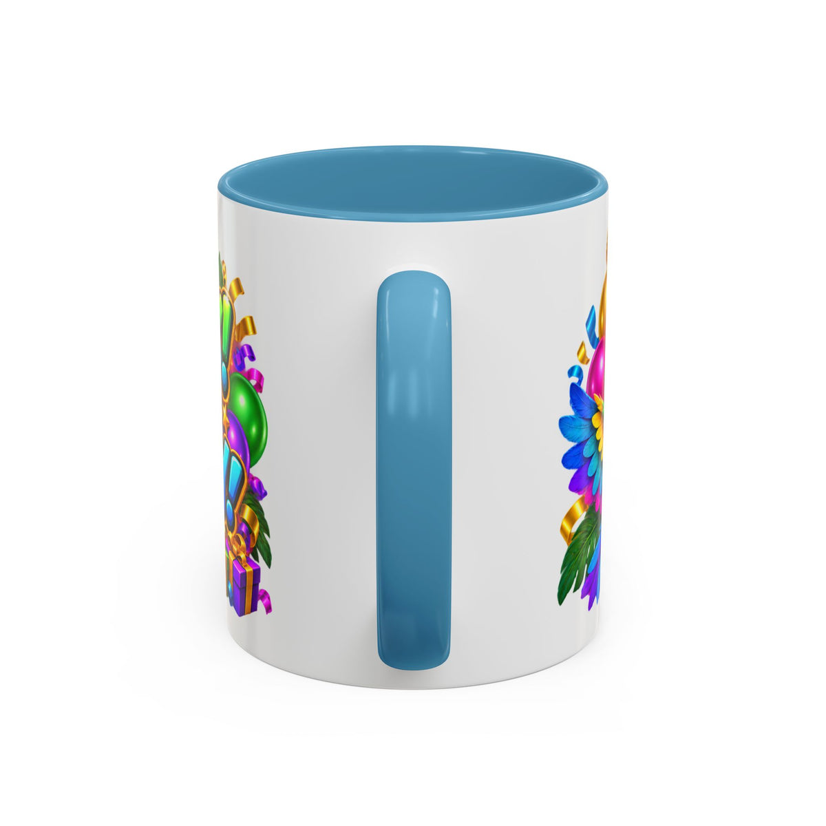 Squawk! It’s Your Birthday White Mug – Cute Parrot Birthday Cup, Colorful Tropical Party Gift