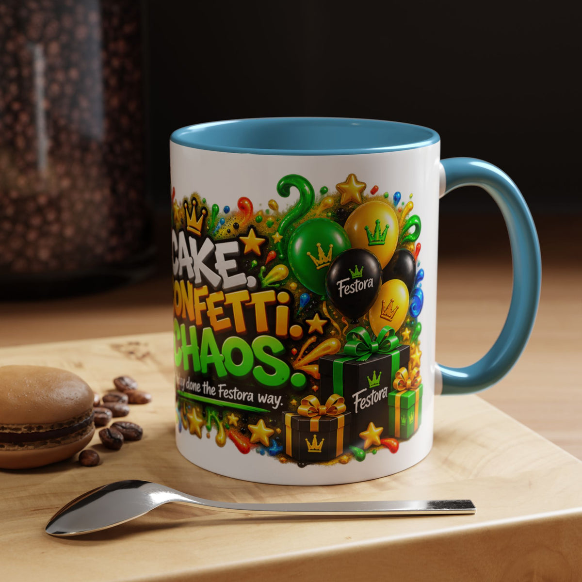 Festora Ant Birthday Mug – Cake Confetti Chaos Coffee Cup