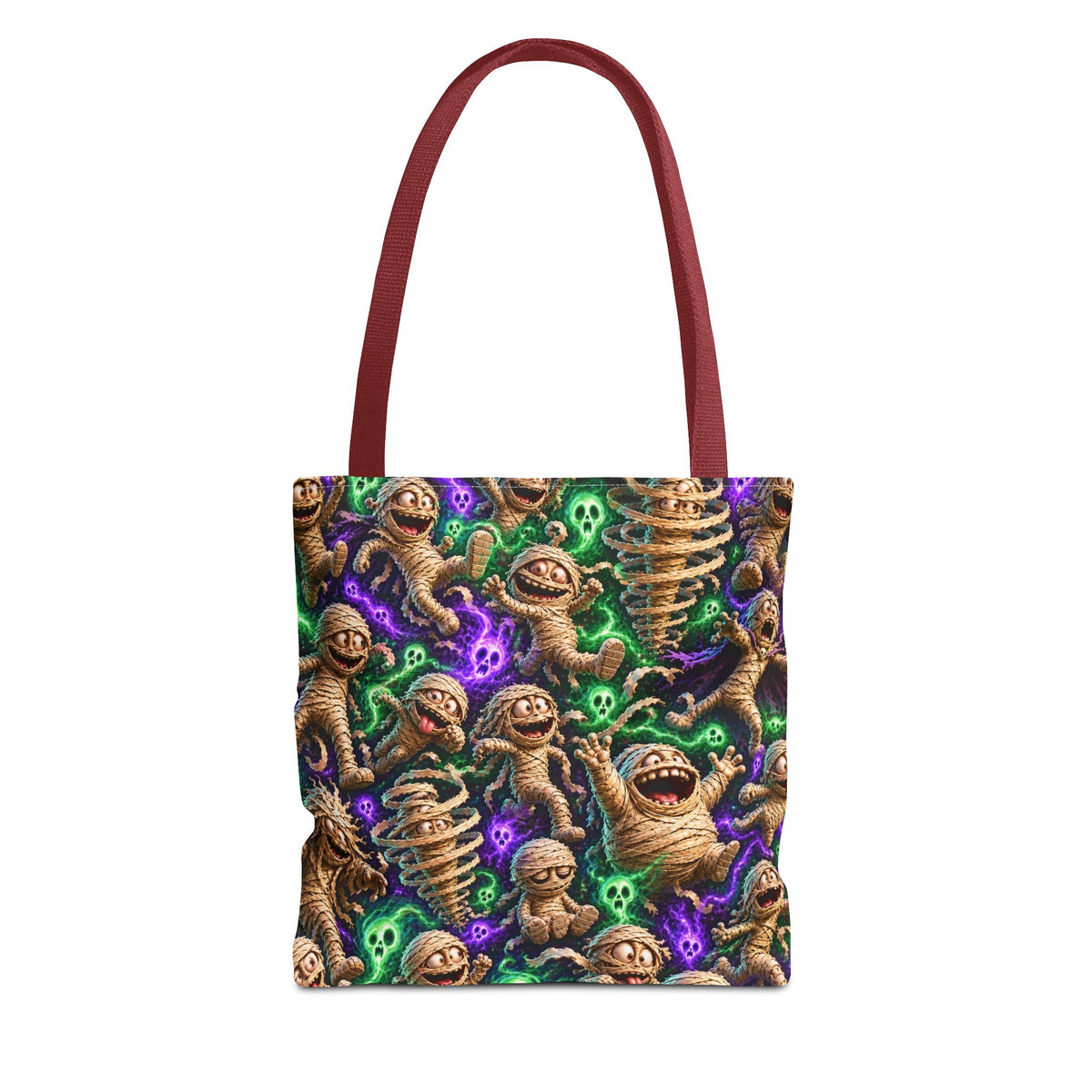 Mummy Party Tote Bag — Cute Spooky Halloween All-Over Print Tote