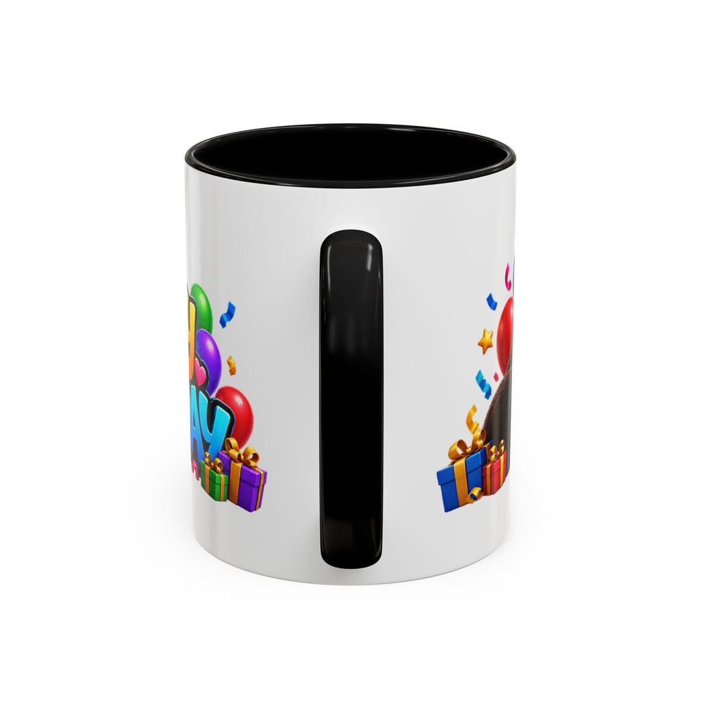 Gorilla Happy Birthday Mug - Colorful 3D Celebration Design