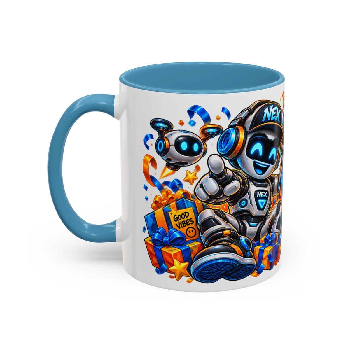 Festora Robot Birthday Mug – Birthday Mode Activated Coffee Cup