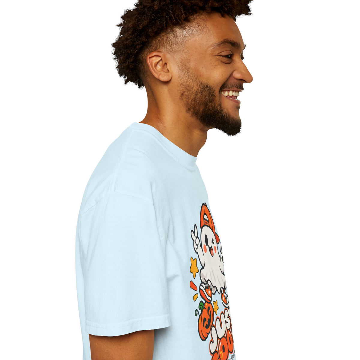Just Boo It Halloween T-Shirt | Cute Skater Ghost Graphic Tee