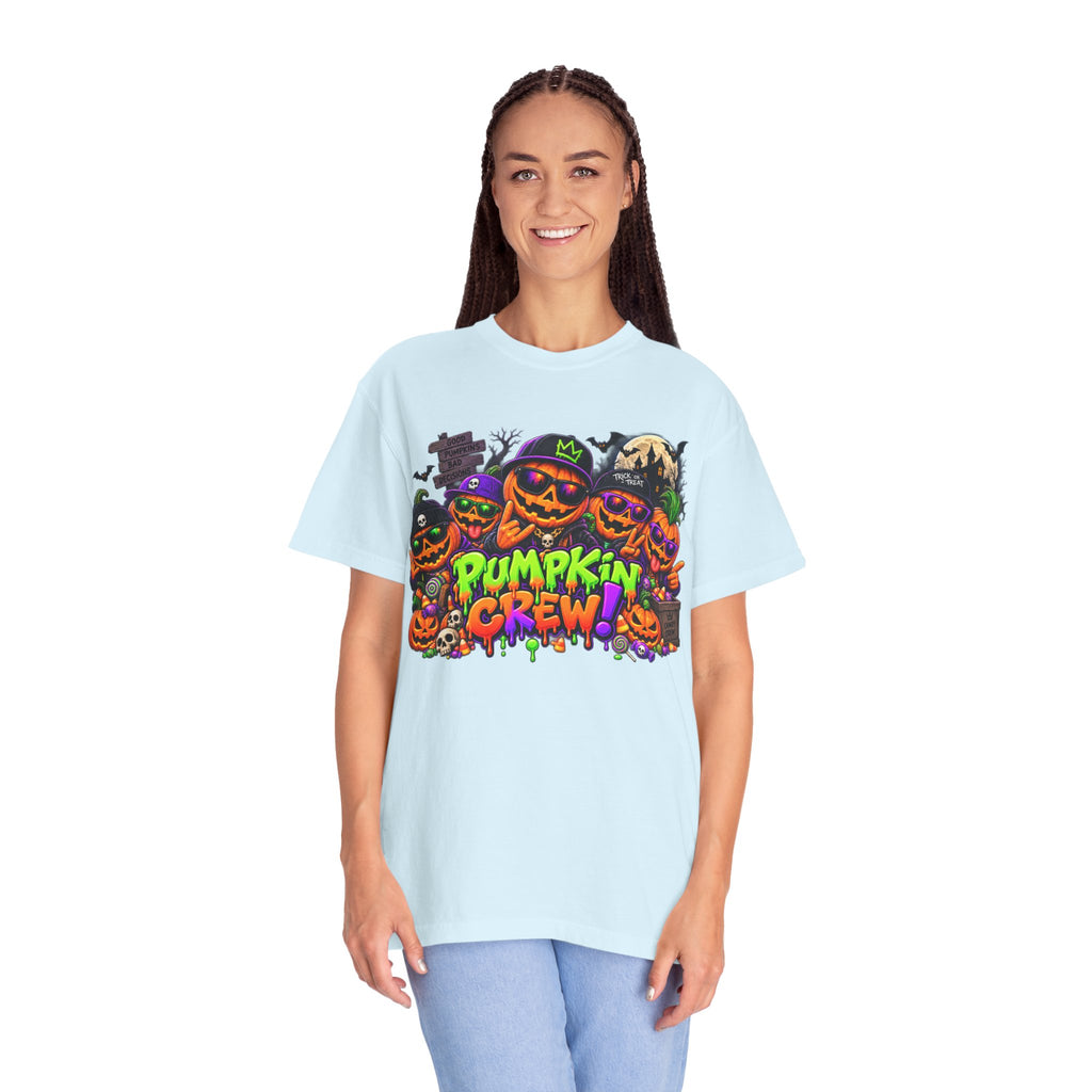Pumpkin Crew Halloween T-Shirt – Funny Jack O’ Lantern Graphic Tee