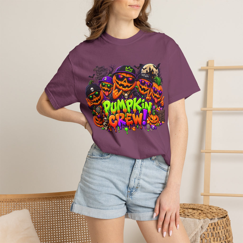 Pumpkin Crew Halloween T-Shirt – Funny Jack O’ Lantern Graphic Tee