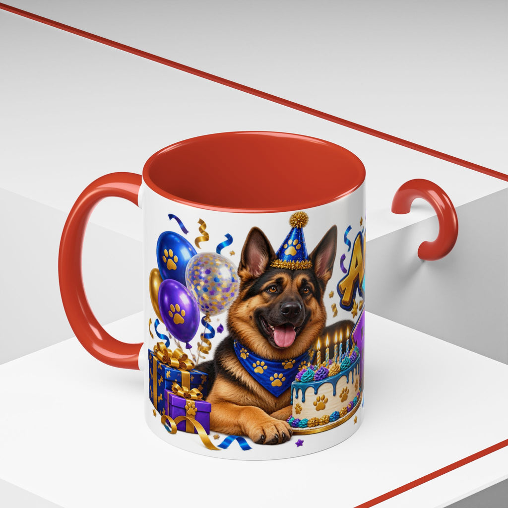 German Shepherd Birthday Mug – Another Year Bolder White Coffee Cup