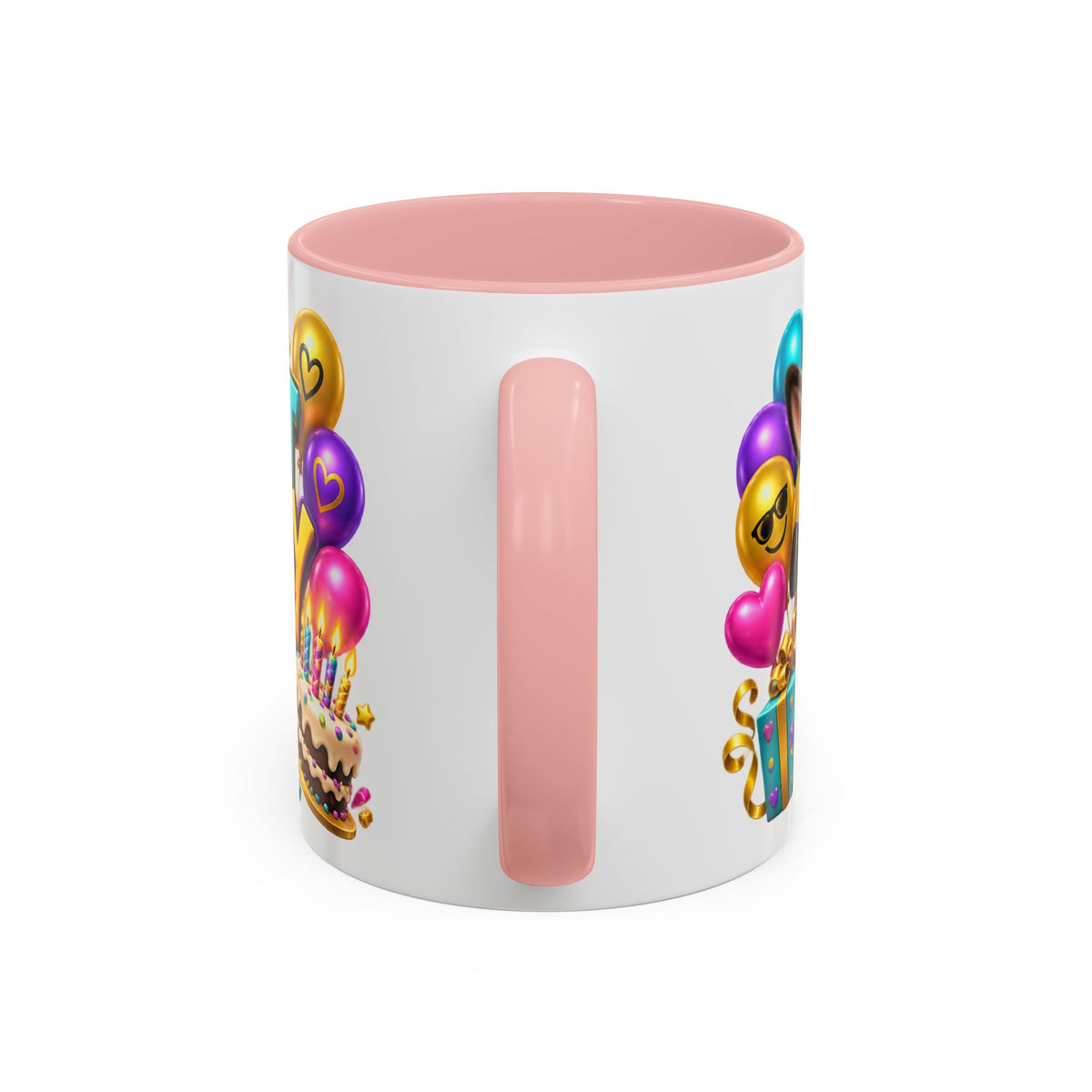 Kickin’ It Birthday Style Donkey White Mug – Funny Happy Birthday Party Cup, Cute Colorful Gift