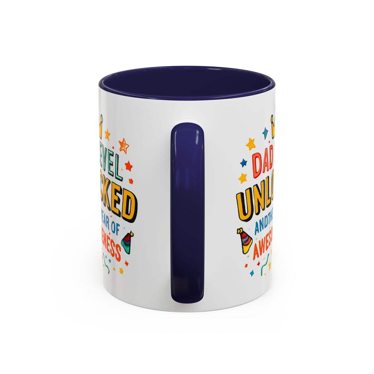 Dad Level Unlocked Coffee Mug – Funny Father’s Day 11/15oz Accent Mug